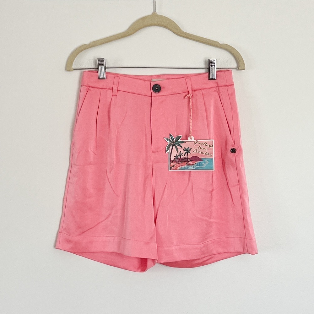 Scotch & Soda High-Waist Draped Satiny Shorts in Pink Lemonade Girls Size 14 NWT - Picture 4 of 5